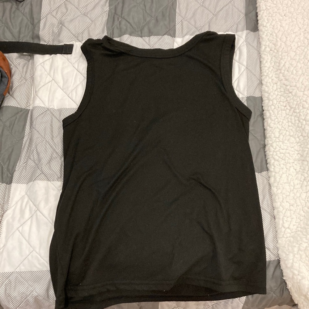 Black tank top